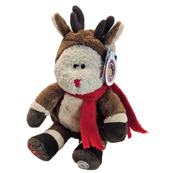 Starbucks Bearista Rudolph The Red-Nosed Reindeer Plush Toy 2003 Edition - Picture 1 of 16